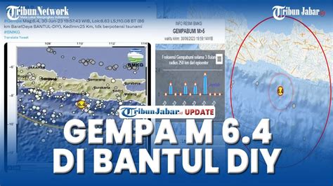 Gempa M Di Bantul Daerah Istimewa Yogyakarta Terasa Di Bandung