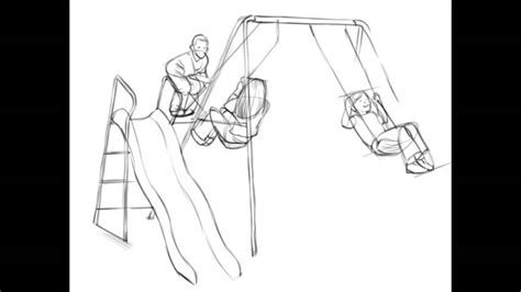 Playground Slide Drawing at GetDrawings | Free download