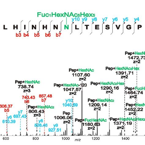 Annotated MALDI TOF MS Spectra Of Permethylated N Glycans From The