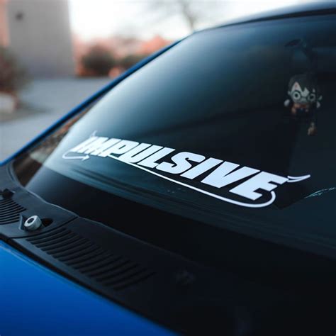 Impulsive Windshield Banner In Jdm Stickers Car Decals Vinyl