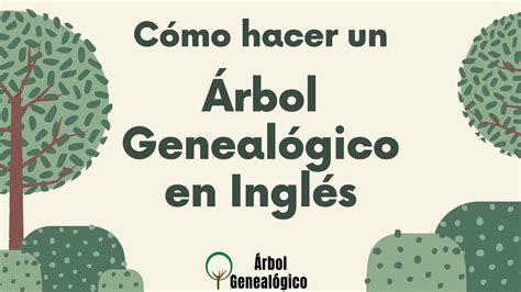 🌳 Cómo Hacer Un Árbol Genealógico En Inglés 🇬🇧 Youtube