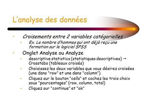 Initiation Au Logiciel Spss Formation Pratique Journ E De