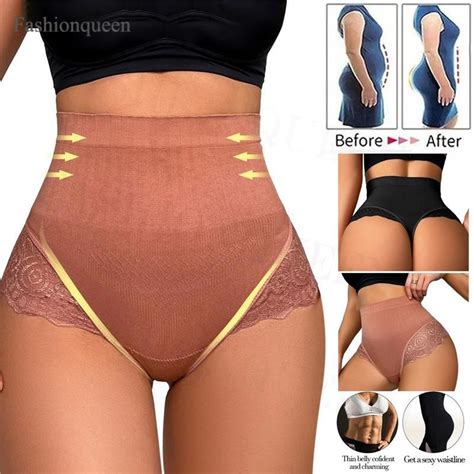 2024 High Waist Tummy Control Panties Women Thong Panty Shaper Slimming