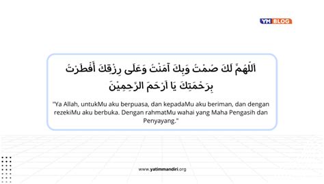 Bacaan Doa Buka Puasa Terlengkap Dalam Arab Latin Dan Artinya