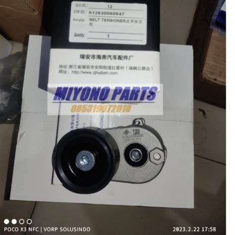 Jual Belt Tensioner Automatic Tensioner Engine Weichai Wp Sany Tonly