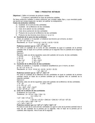 Tema Producto Notable Pdf