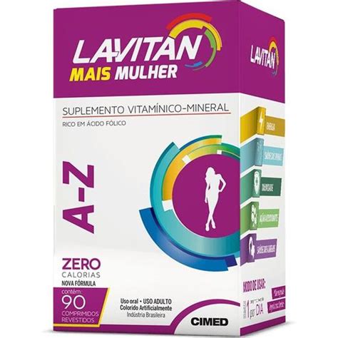 Suplemento Vitamínico Lavitan A z Mais Mulher 90 Comprimidos