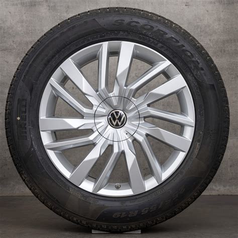 VW Touareg III CR Winter Wheels 19 Inch Rims Tires Osorno 760601025E