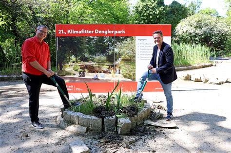 Czernohorszky Papai Spatenstich für einen klimafitten Denglerpark Mehr