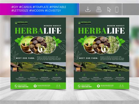 Herbalife Flyer Diy Editable Canva Template Printable And Etsy