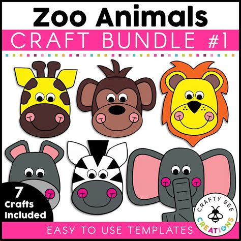 Zoo Crafts Bundle 1 - Crafty Bee Creations