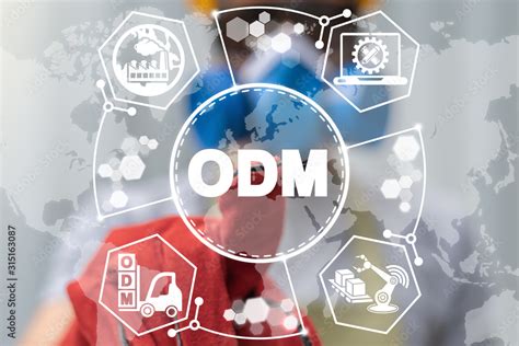 odm original design manufacturer production concept stock photo