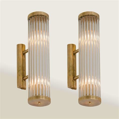 Pair Of Brass Venini Arm Wall Lights Valerie Wade