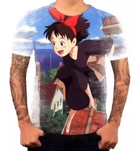 Camiseta Personalizada Studio Ghibli Desenho Adulto Parcelamento