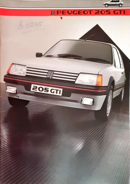 PEUGEOT 205 GTI Brochure 1984 14 95 PicClick UK