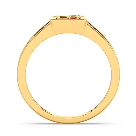 Shuktij Swastik Gold Mens Ring Candere By Kalyan Jewellers