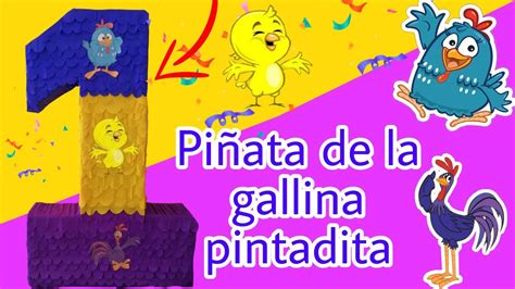 Como Hacer Pi Ata De Gallina Pintadita Youtube