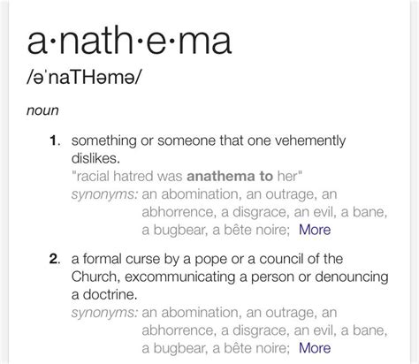 Anathema | Unusual and Cool Words