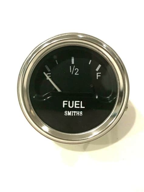 Smiths Style Fuel Gauge Black Dial Chrome Replica EBay