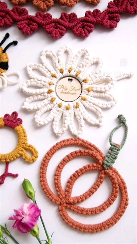 Macrame Patterns Pdf Tutorial For Macrame Daisy Pumpkin Poly Tusal