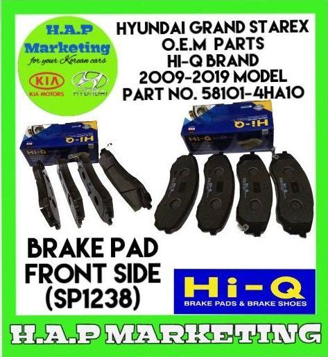 Brake Pad Set For Hyundai Grand Starex Model Front Side O E