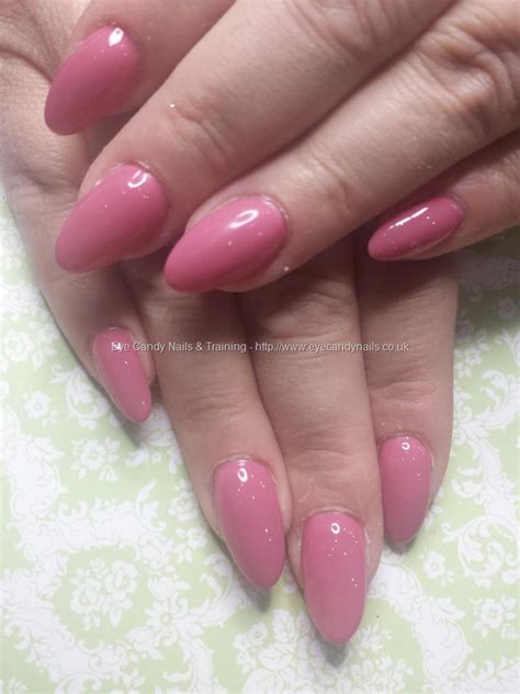 Eye Candy Nails And Training Nude Pink Gel Polish Over Acrylic Nails By