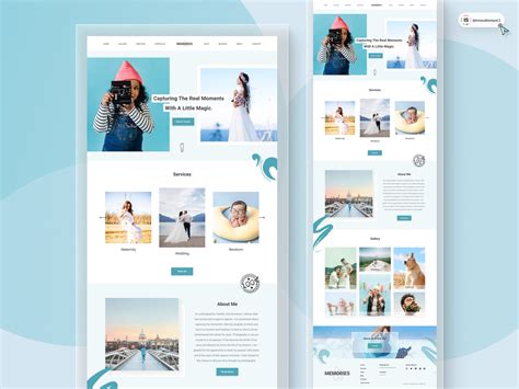 Photography Website Design by InnovationSync on Dribbble