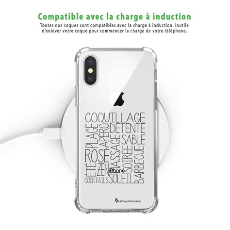 498 sur Coque pour iPhone X Xs anti choc souple avec angles renforcés