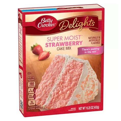 Betty Crocker Delights Super Moist Strawberry Cake Mix Pops America