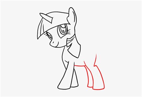 How To Draw Twilight Sparkle Alicorn - My Little Pony Outline Draw PNG ...