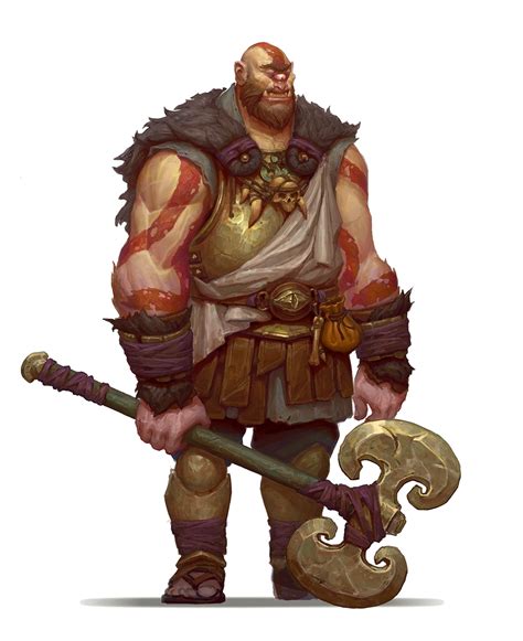 Male Cyclops Fighter Pathfinder Pfrpg Dnd Dandd 35 5e 5th Ed D20