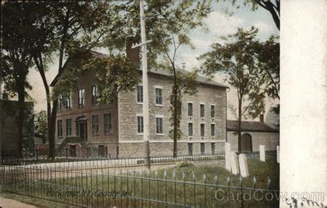 County Jail Herkimer Ny Postcard