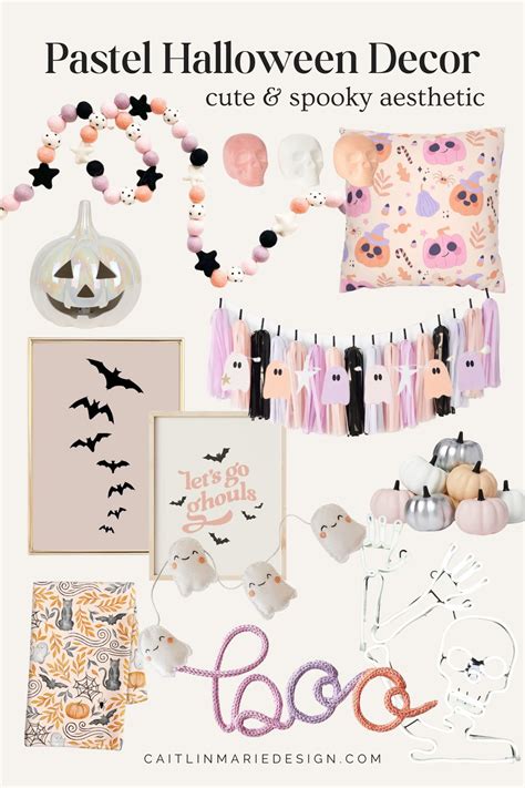 70+ Pastel Halloween Aesthetic Decor Finds - Caitlin Marie Design