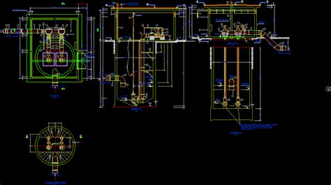 Detalle Sistema Hidroneumatico En AutoCAD Librería CAD