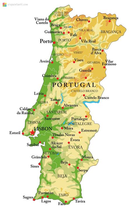 Mapas De Portugal Para Que Los Ni Os Descubran Este Pa S Etapa Infantil