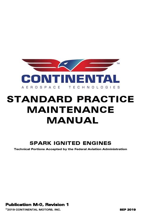 Continental Standard Practice Spark Ignited Engines Maintenance Manual M-0_v2019 ...