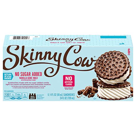 Skinny Cow Skinny Cow No Sugar Added Vanilla Gone Wild Ice Cream ...