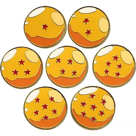 Dragon Ball Z Dragon Balls Lapel Pins 7 Pack