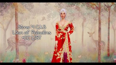 Sims 4 Cas Lian Of Paladins Cc List Youtube