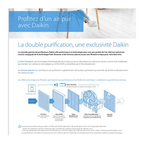 PURIFICATEUR ET HUMIDIFICATEUR D AIR DAIKIN Réf MCK55W