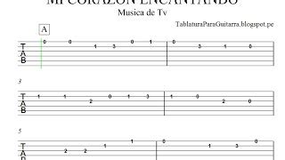 Mi Corazon Encantado Tablatura Para Guitarra Acordes Chordify