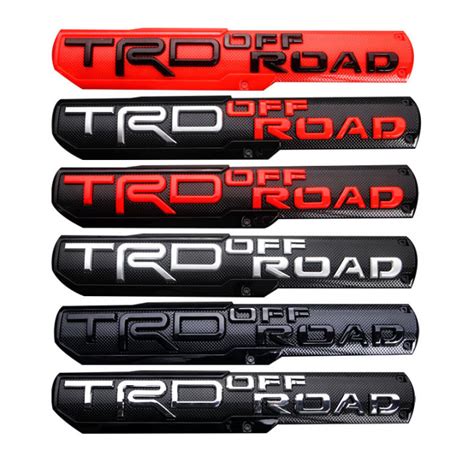 1pcs ABS TRD Off ROAD Logo Car Emblem Auto Decorative Badge Sticker