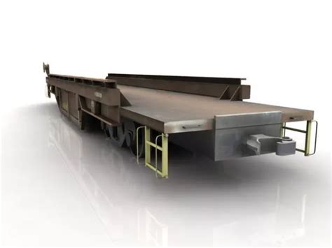 Railroad Flatcar Free 3d Model - .Max, .Vray - Open3dModel