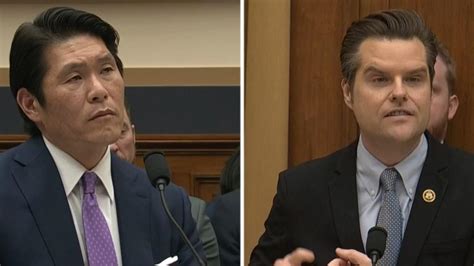 Watch Rep Matt Gaetz Questions Robert Hur Over Biden Classified