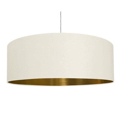 Brushed Gold And Cream Drum Lampshade Etsy Uk Drum Lampshade Drum