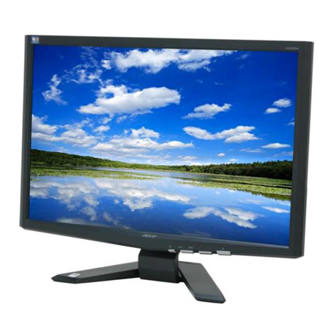 Acer X W Monitor User Manual Manualslib