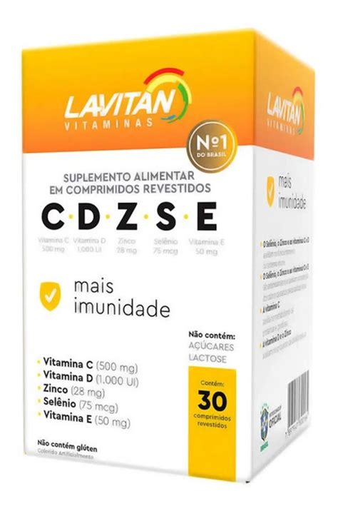 Suplemento Em Cápsulas Cimed Lavitan C d z s e Vitaminas Em Caixa De