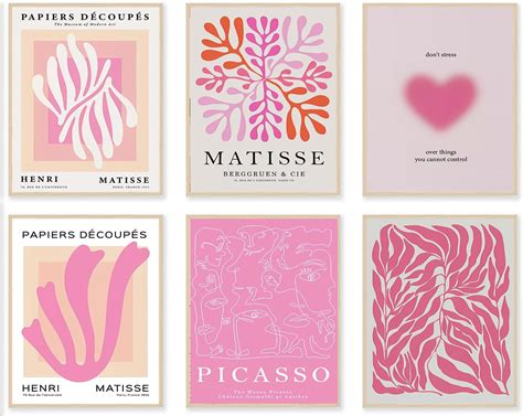 Matisse Wall Art Prints Set Of 6 Abstract Matisse Wall Art Exhibition