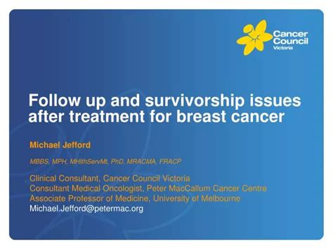 Ppt Follow Up And Survivorship Issues After Treatment For Breast