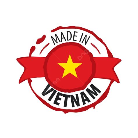 Vector Illustration Of The Vietnamese Flag Against A White Background